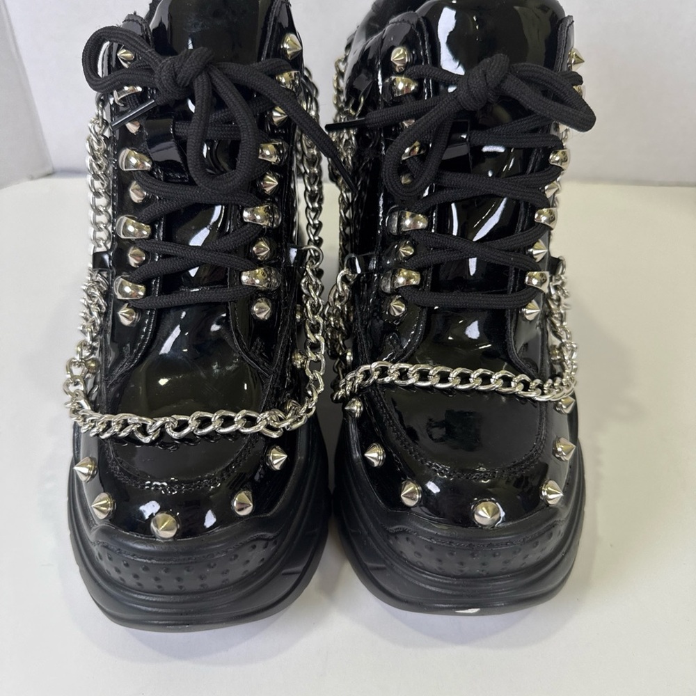 Anthony Wang Space Candy Chains Stud Platform SNEAKER Women Size 6 Punk Cosplay - Picture 2 of 10